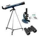 Kit Telescopio 50mm Refrator, Microscopio E Binoculo Meade
