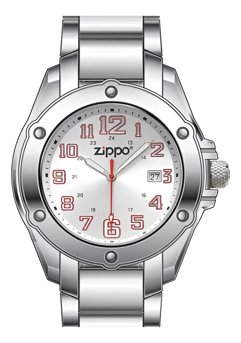 Relógio Zippo Prata - 45014-QG